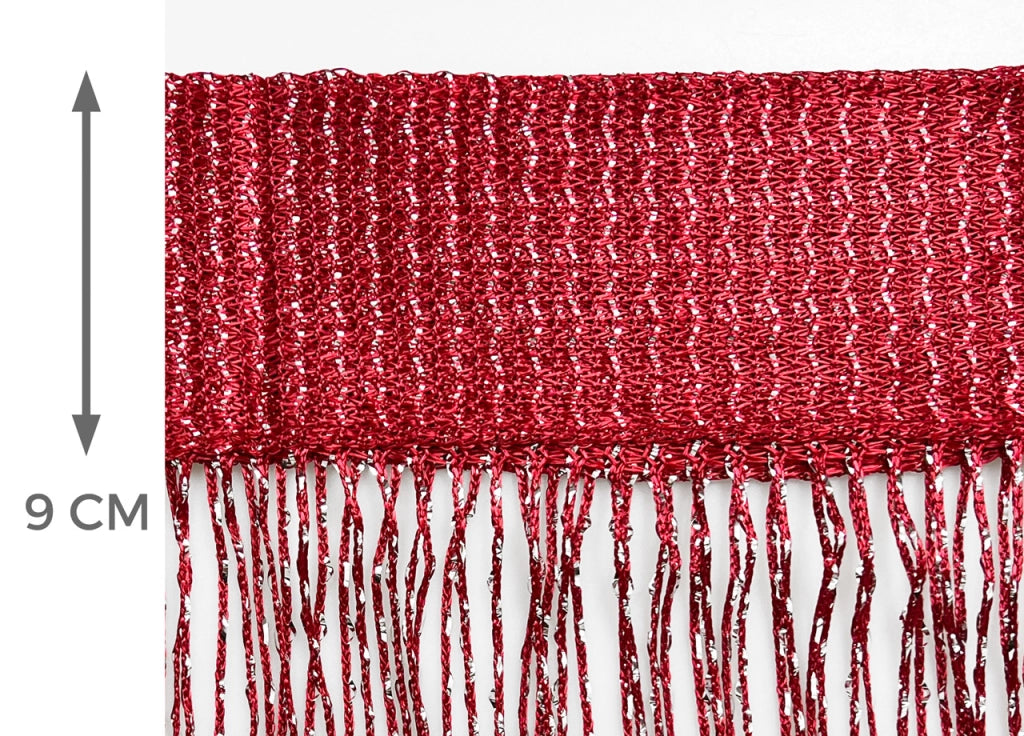 Tenda Antimosca Antirumore Caduta Pannello Porta Finestra Casa Multistring Silver - 100x200 - Bordeaux