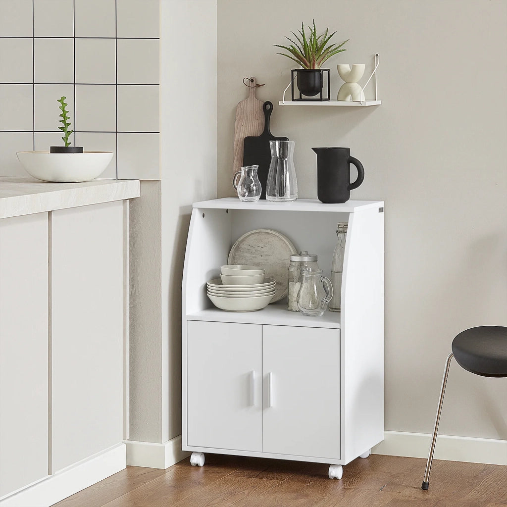 Mobiletto per Forno a microonde,Carrello da cucina,credenza,FRG241-W