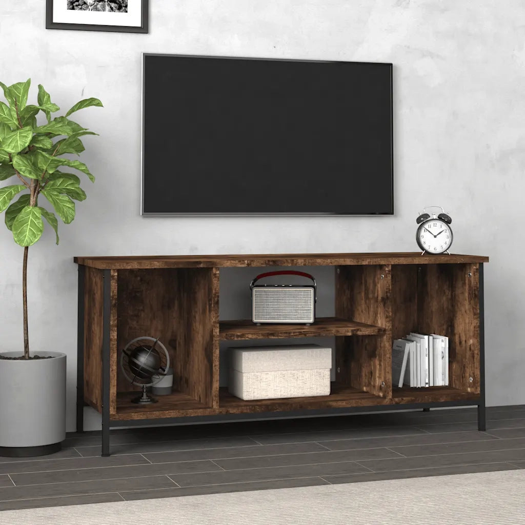 Mobile TV | Armadietto TV | Mobile Porta TV Rovere Fumo 102x35x45 cm in Legno Multistrato