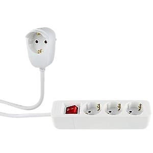 REV 0012395114 prolunghe e multiple 5 m 4 presa(e) AC Interno Bianco