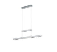 Lampada a Sospensione da Interno a LED in Metallo Alluminio Spazzolato