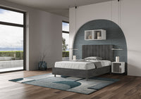 Letto 1 Piazza e Mezzo 120x190 cm Senza Rete Agueda Grigio