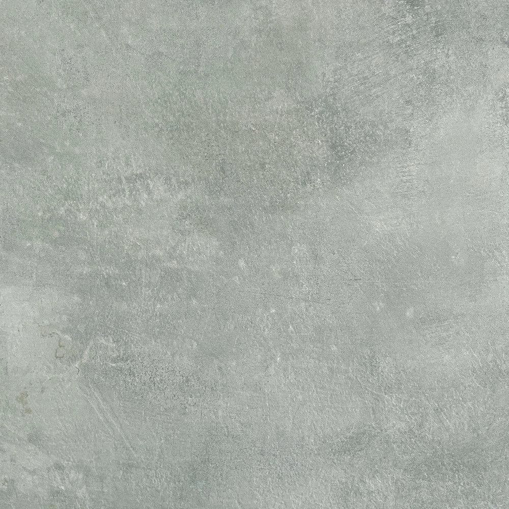 Tavolo Allungabile 140-244x90x74 cm Niket Cemento Gambe Bianche