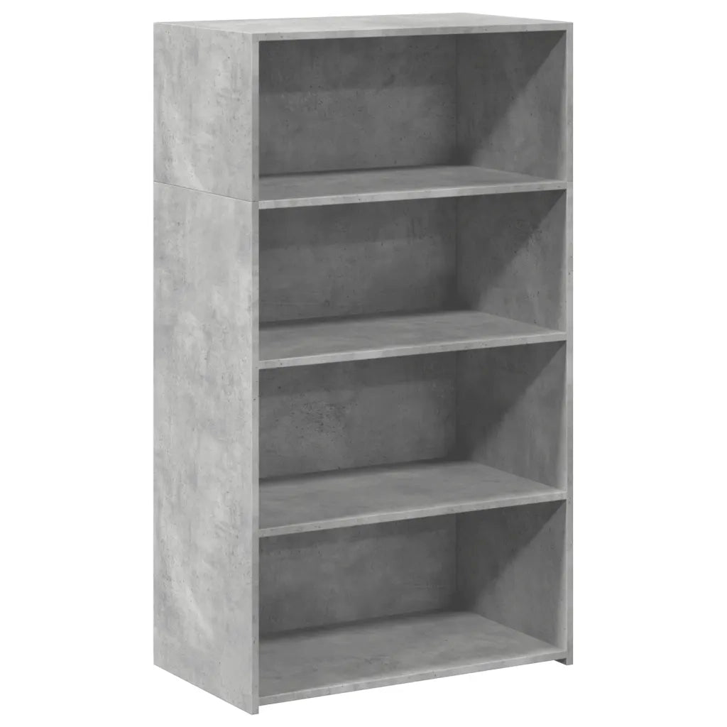 Credenza Grigio Cemento 70x41x124 cm in Legno Multistrato 846407