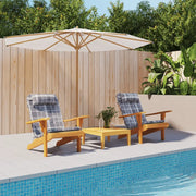 Cuscini Sedia Adirondack 2 pz a Quadri Grigio in Tessuto Oxford 361844
