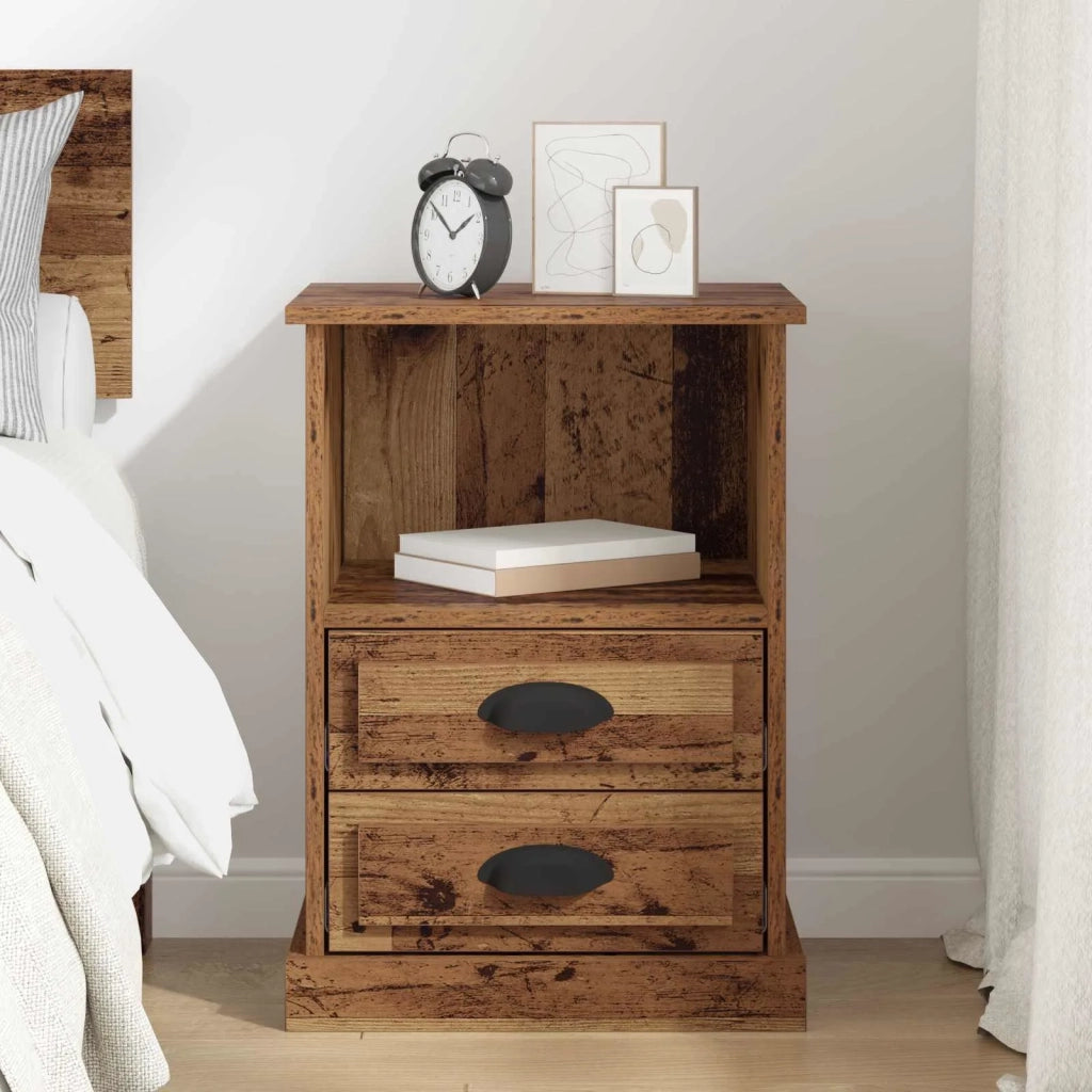 Armadio da Notte con cassetto Legno vecchio 36 x 43 x 60 cm 881396