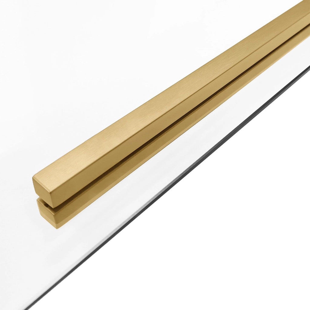 Cabina Doccia Solar Gold Brush 100x80 senza piatto doccia