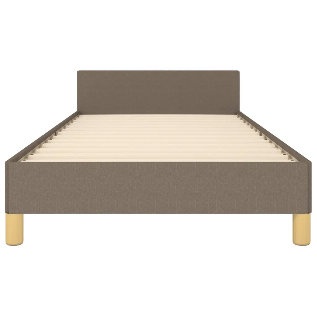 Giroletto con Testiera Tortora 90x190 cm in Tessuto 3125345
