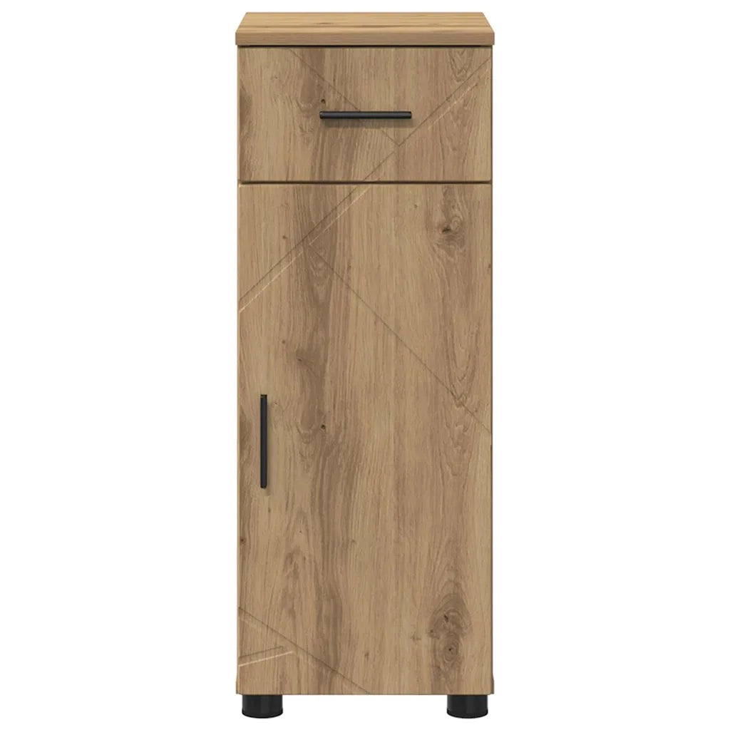 Mobile da Bagno con cassetto Rovere artigianale 30 x 35 x 80 cm 883333
