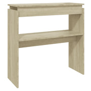 Tavolino Consolle | Tavolo d'Ingresso Rovere Sonoma 80x30x80cm in Legno Multistrato