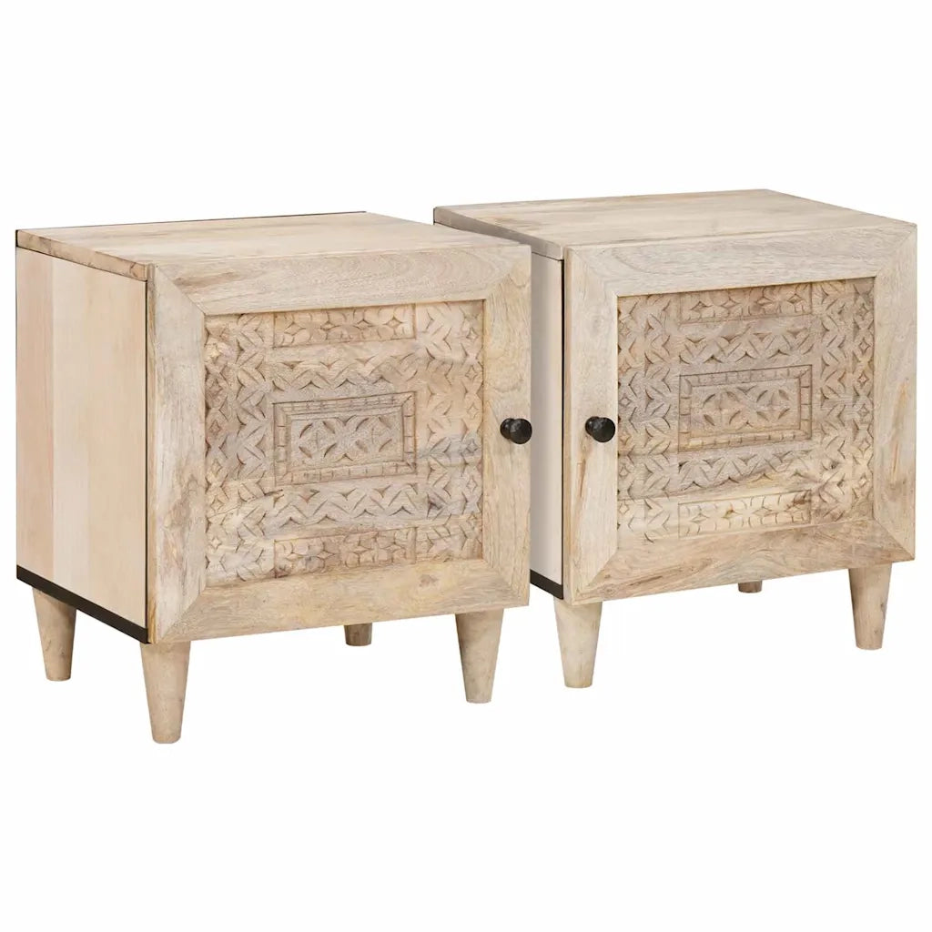 Armadio da Notte 2 pcs Bianco 80 x 50 x 40 cm 4018113