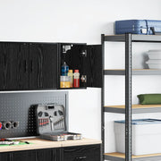 vidaXL Pensile per Garage Nero in Legno Multistrato
