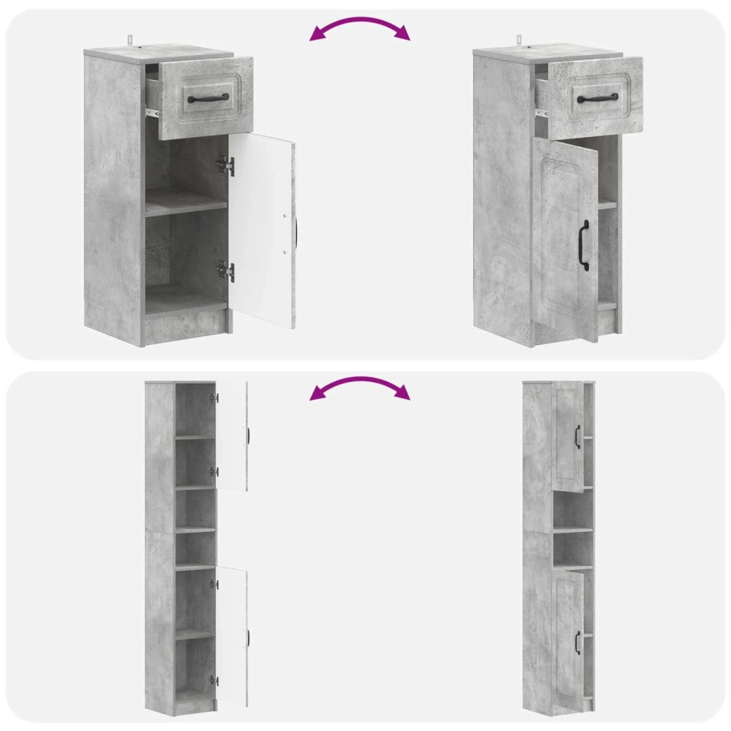Set di armadietti da bagno in 3 pezzi UTRECHT 3417894