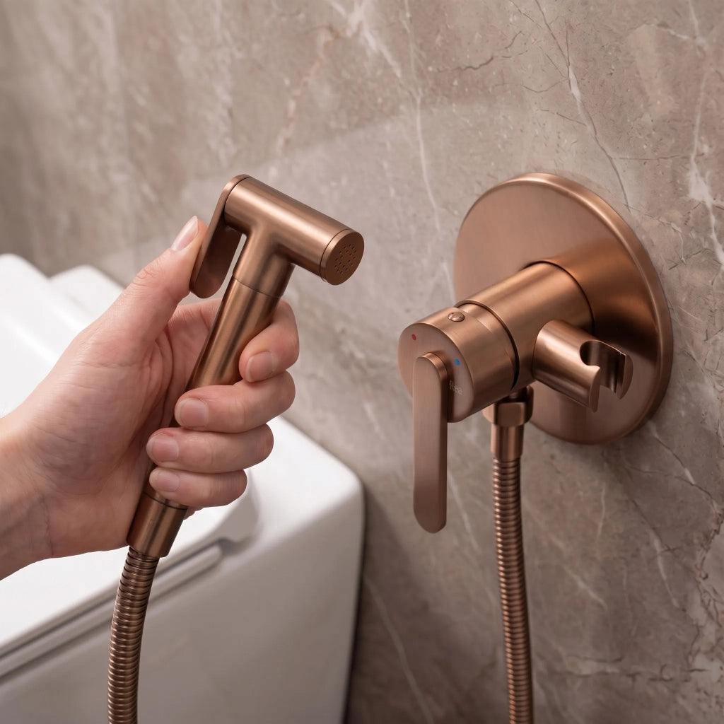 Rubinetto Bidet Rea Ontario Brush Copper