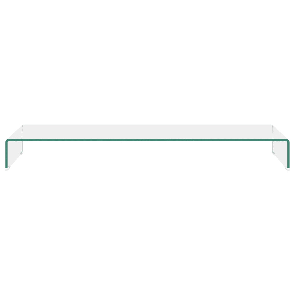Mobile/Rialzo Porta TV in Vetro Trasparente 120x30x13 cm cod mxl 8826