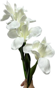 Iris artificiale a fiori di seta 18 pollici - 4 pezzi - Boccia fiorita per decorazione da tavola per feste e matrimoni