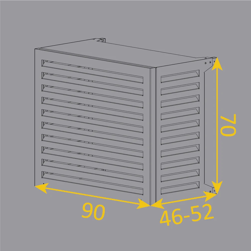 Copri Condizionatore 90x70x52 cm in Alluminio Blade S Bianco