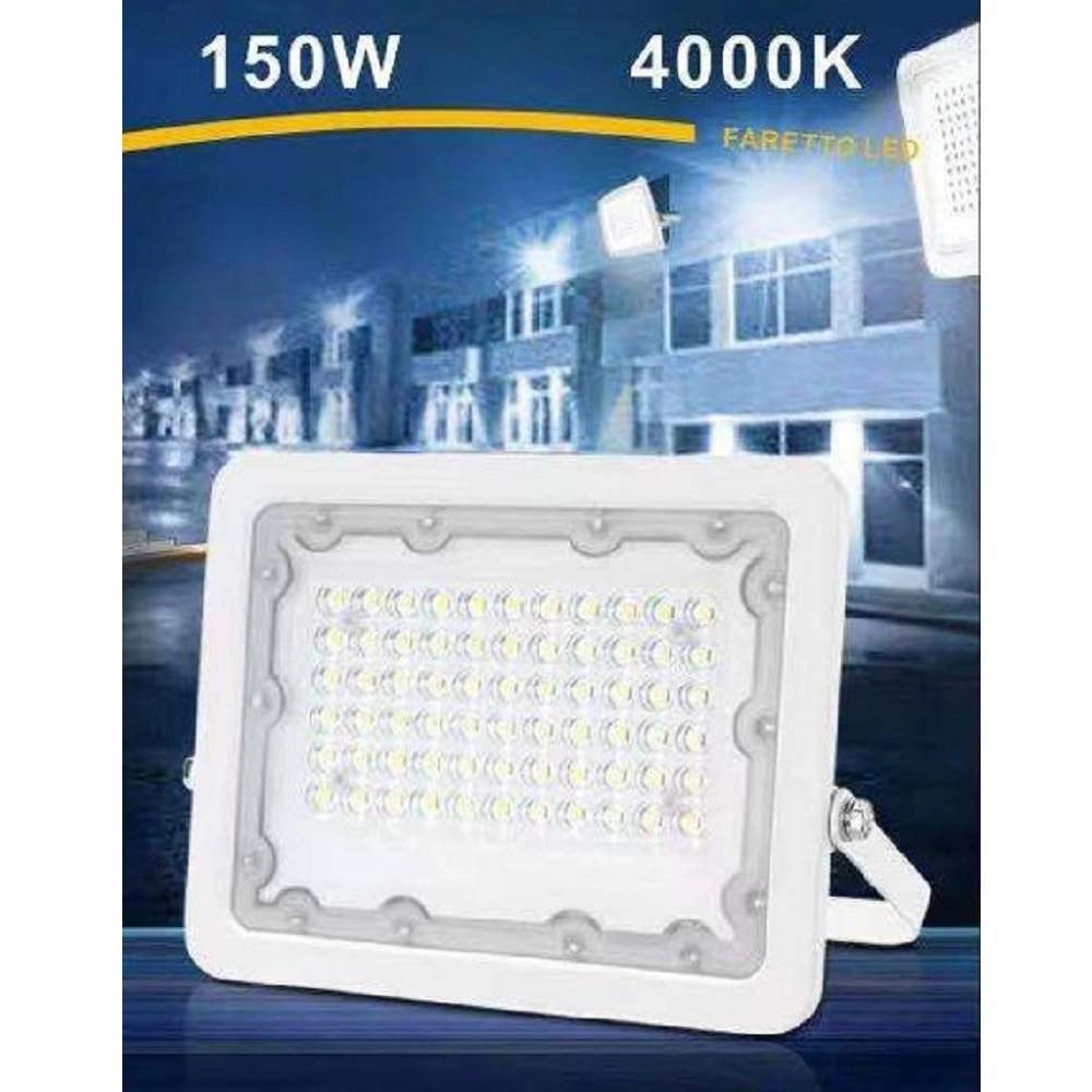 Trade Shop - Faro Led 150 Watt Proiettore Esterno Ip65 Bianco Luce 6500k 4000k 3000k Fs150w-b -