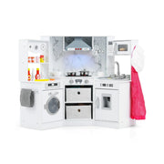Cucina giocattolo in legno per bambini 102 x 51 x 85 cm con effetti sonori e luminosi design moderno MDF bianco 20_0017811