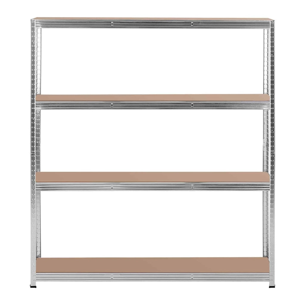 Scaffalatura per carichi pesanti 160 x 40 x 180 cm portata 4 x 150 kg robusta attrezzi da garage/officina grigia 14_0005179