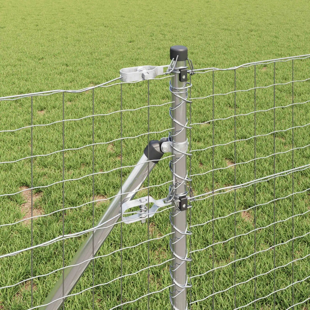 Palo della recinzione 2 pz Argento 80 cm CFW3386991