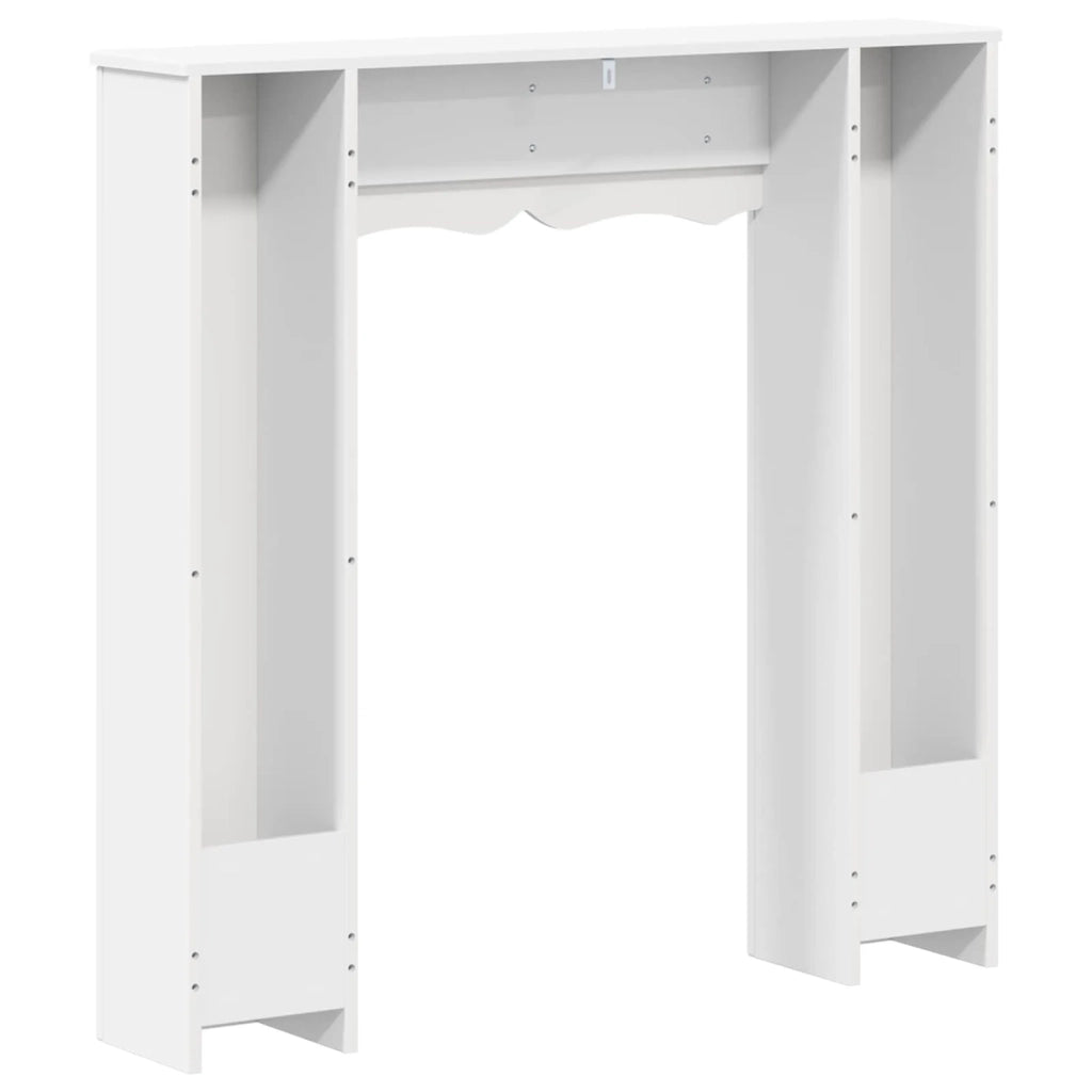Cornice per camino Bianco 102 x 20 x 102 cm 8006633