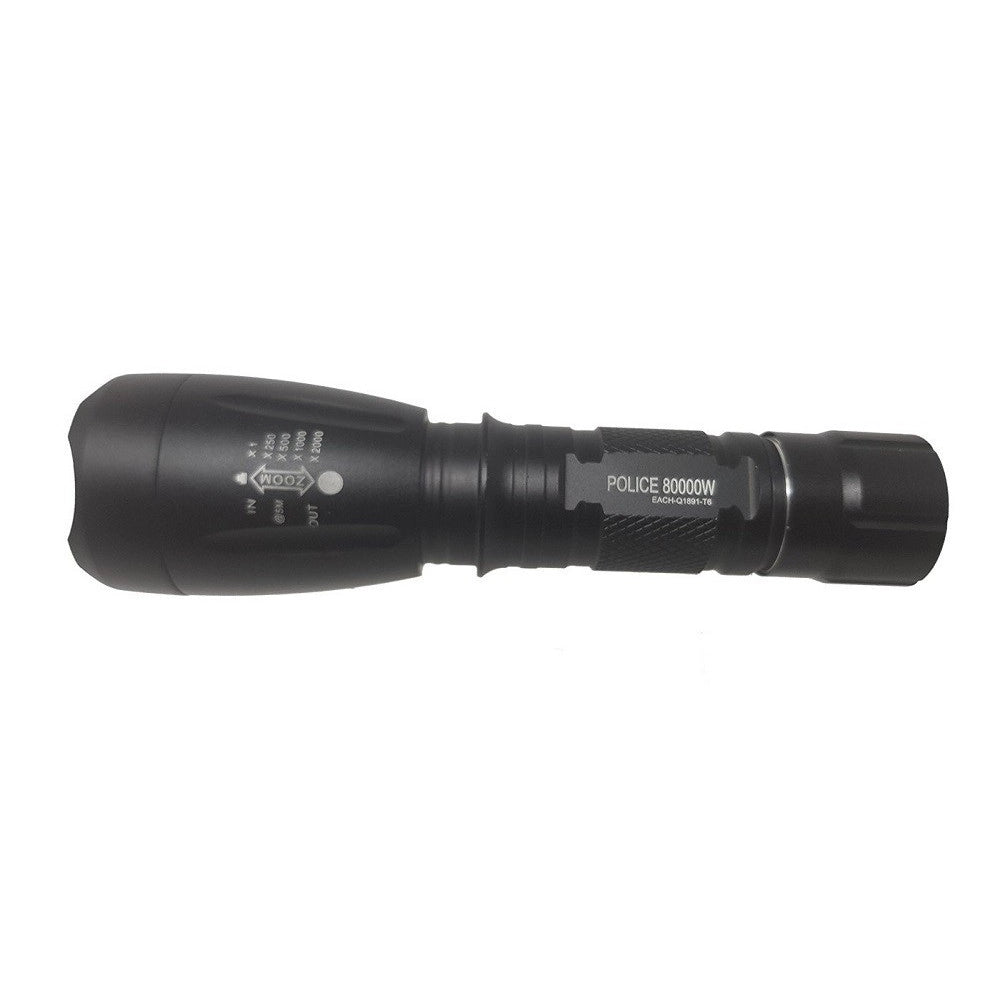 Trade Shop - Torcia Led A Batteria Ricaricabile Con Slitta Per Softair Controllo Remoto Q1891 -