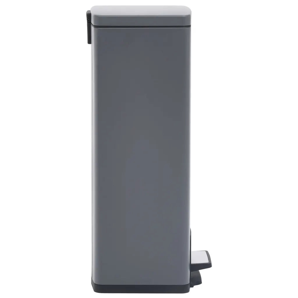 Pattumiera a Pedale Anti-Impronte 30 L Grigia in Acciaio Inox cod mxl 49402