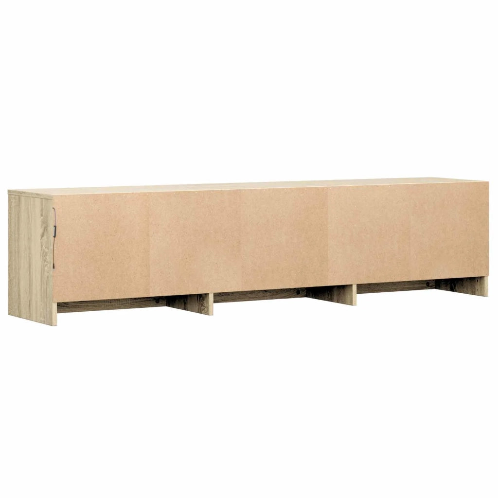 Mobile TV con LED con LED Rovere Sonoma 165 x 34 x 40 cm