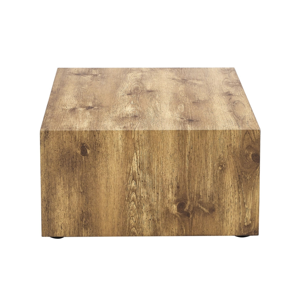 Tavolino da caffè 90x50x30 cm rettangolare senza montaggio in MDF naturale