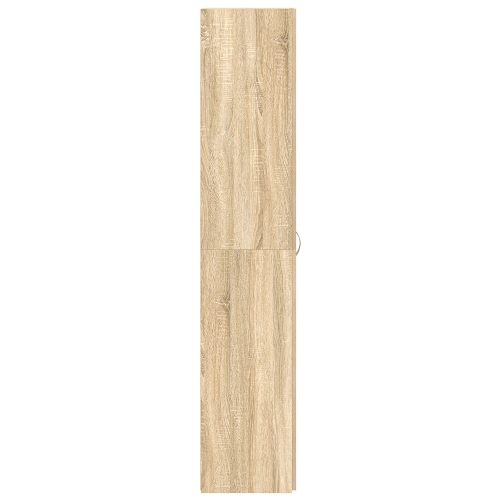 Mobile per scarpe Rovere Sonoma 80x35,5x180 cm Legno ingegnerizzato