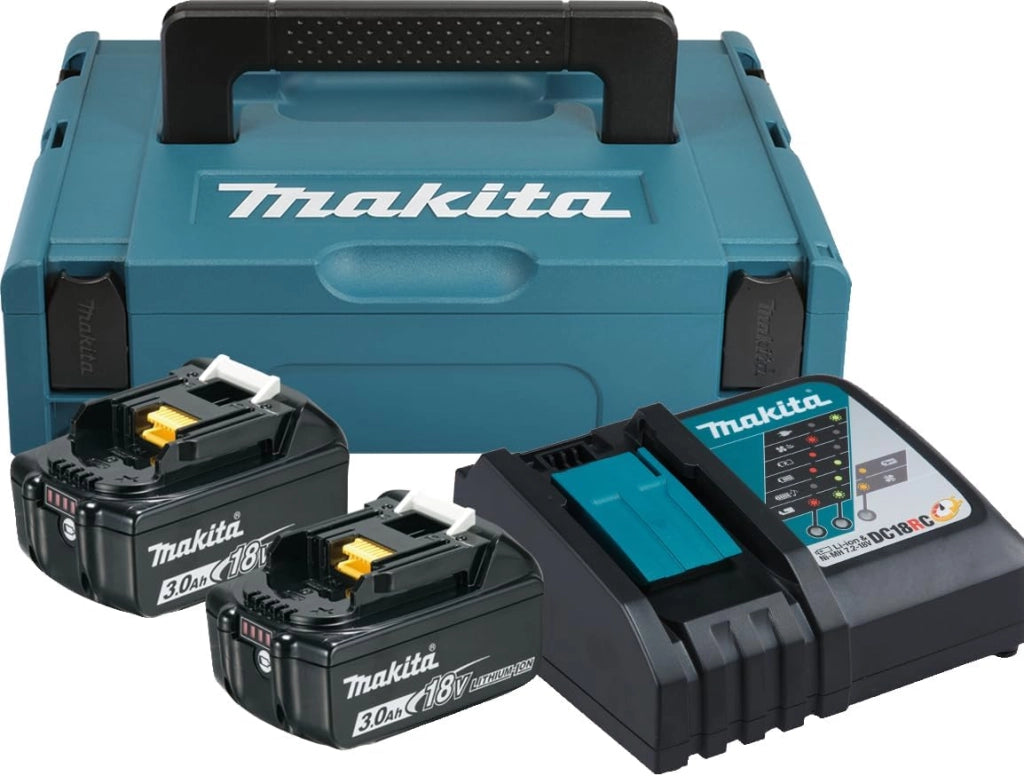 197952-5 Power Source Kit con 2Â.Batterie Agli Ioni Litio, 18Â.Volt, 3.0Â.Ah 197952Â.?Â.5, 0 W, 230 V, Tã¼Rkisschwarz