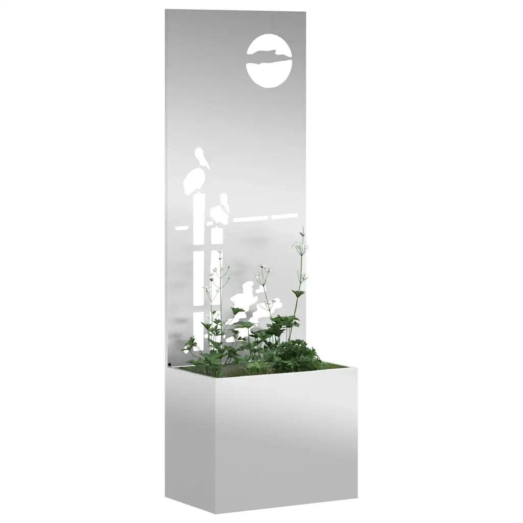Schermo per privacy in giardino Argento 50 x 32 x 150 cm CFW6234902