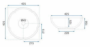 Lavabo Da Appoggio Rea Felicia