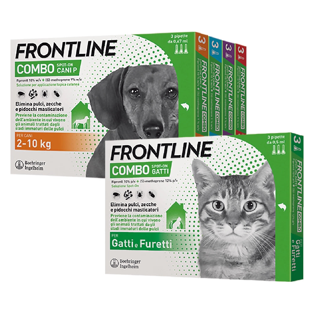 ANTIPARASSITARIO 'FRONTLINE COMBO' gatti - 6 pipette ml 0,5  - FRONTLINE
