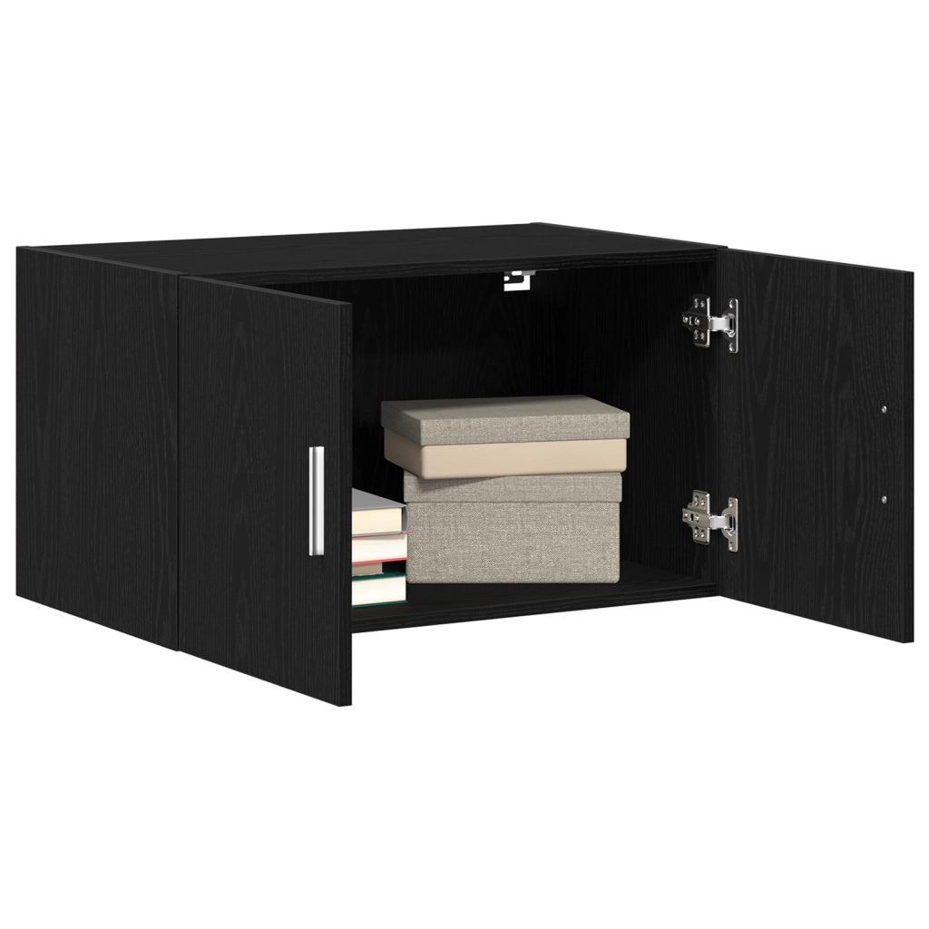 Armadio a muro  Nero Rovere 70x42,5x40 cm Legno ingegnerizzato