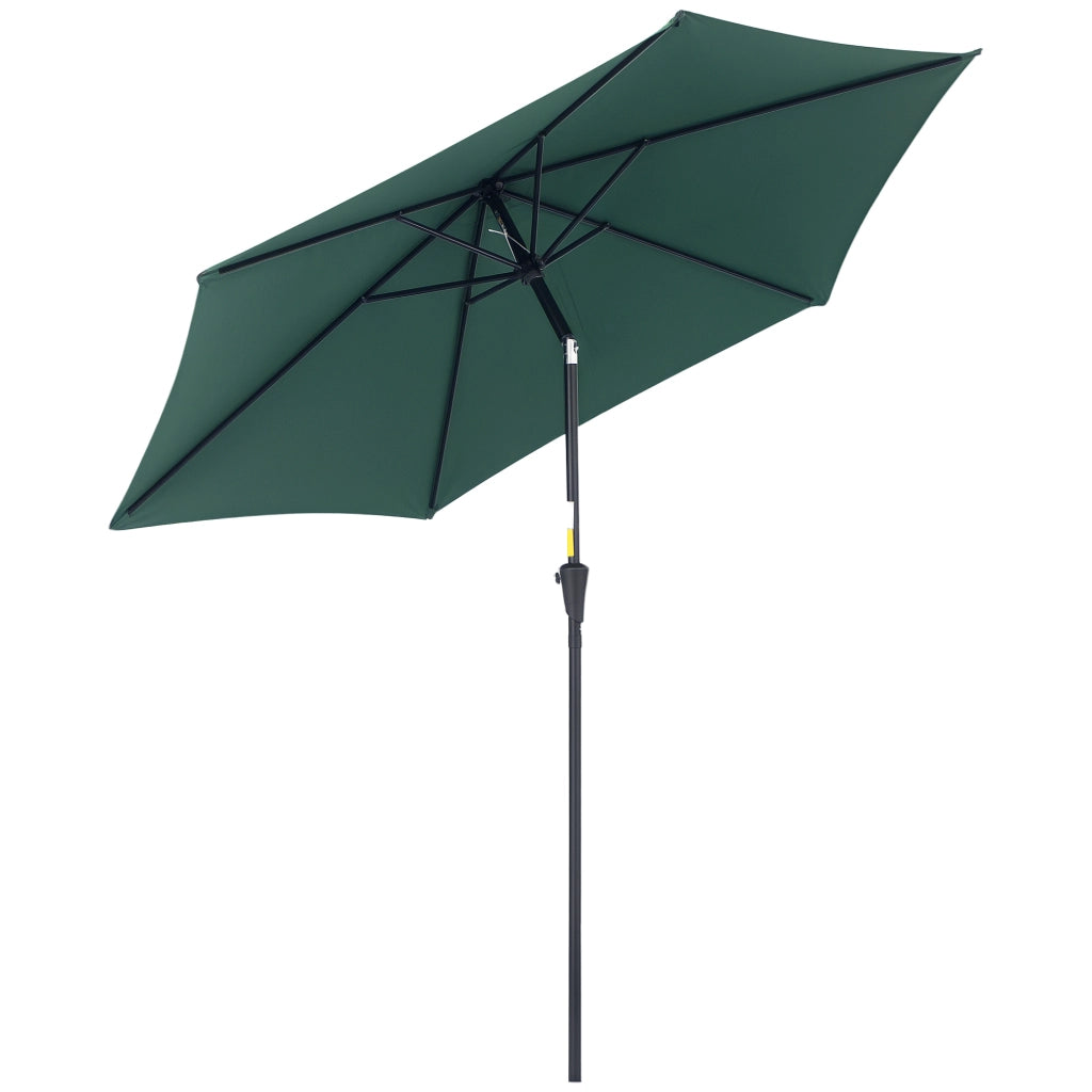 Ombrellone da giardino ¨C zephmum ¨C verde, alluminio, ?260x235 cm