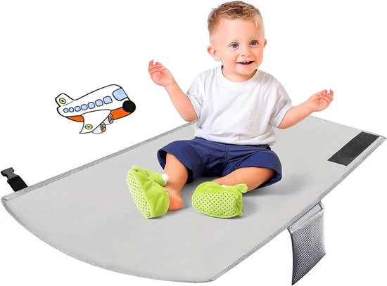 Sostegno per bambino da viaggio con tasca di stoccaggio - Leggero e pieghevole, Estensione di seduta per volo