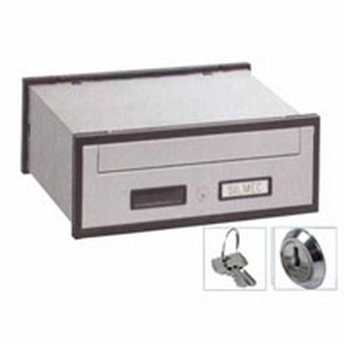 Silmec 30-101 Serie SC1 Casellario Postale Orizzontale Acciaio Zincato Portina Alluminio Apertura Frontale colore Silver