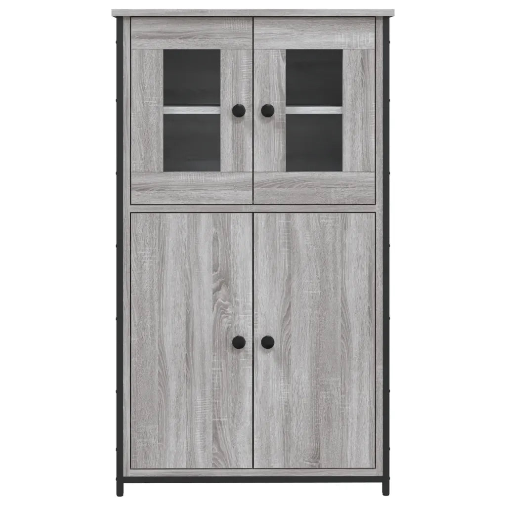Credenza | Madia | Buffet da pranzo | Armadio da pranzo Grigio Sonoma 62x32x106,5 cm in Legno Multistrato