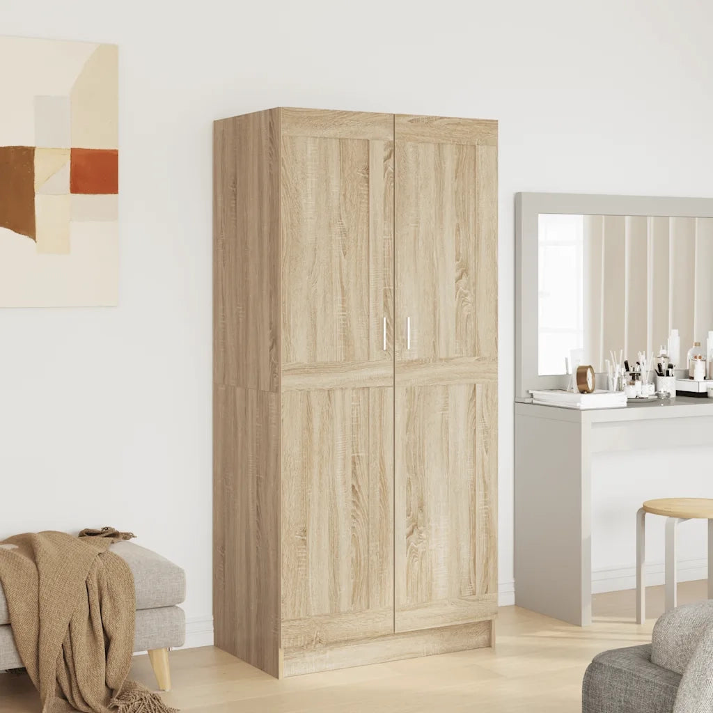 Armadio Rovere Sonoma 82,5x51,5x180 cm in Legno Multistrato 803437