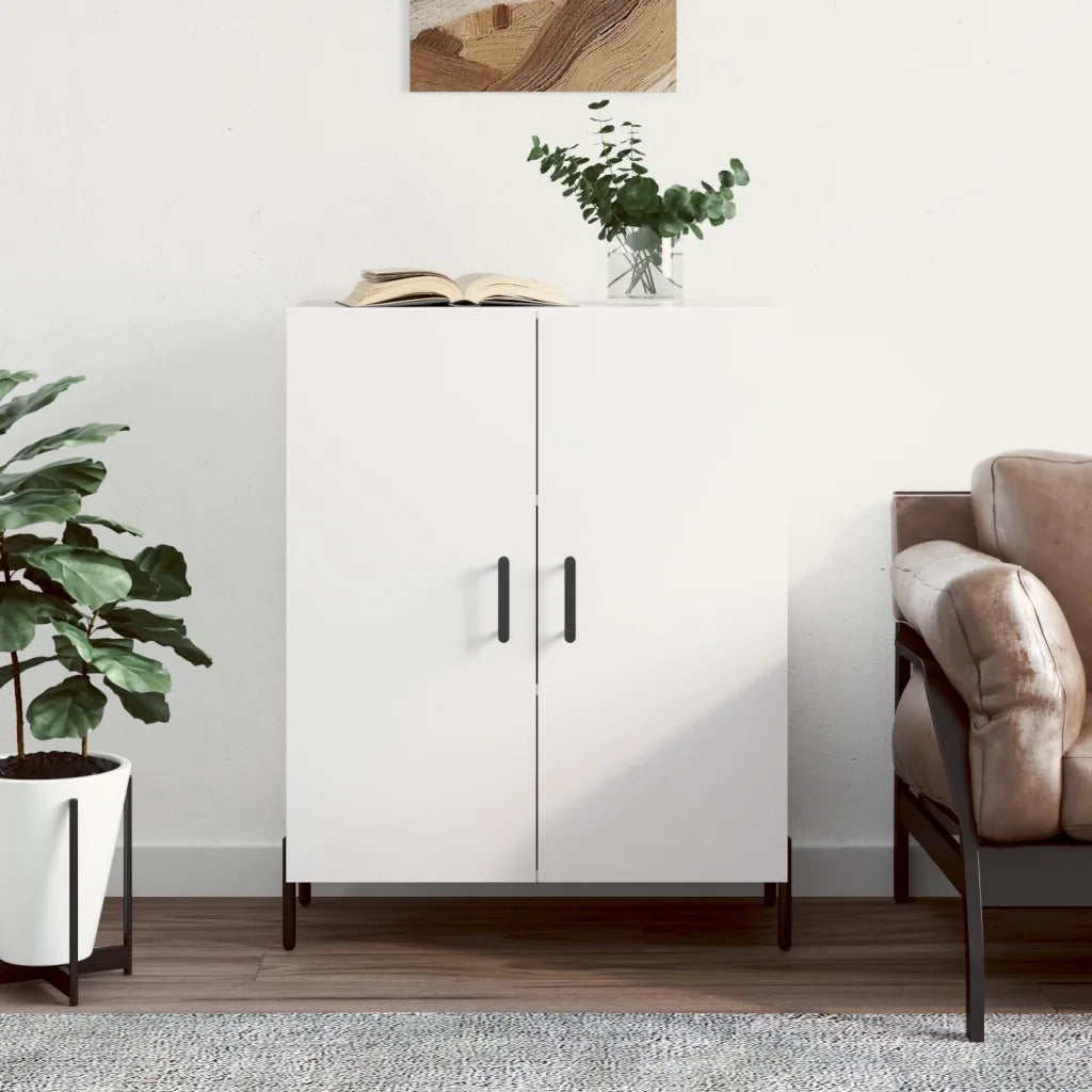 Credenza-Buffet-Armadio da cucina Bianca 69,5x34x90 cm in Legno Multistrato 533810