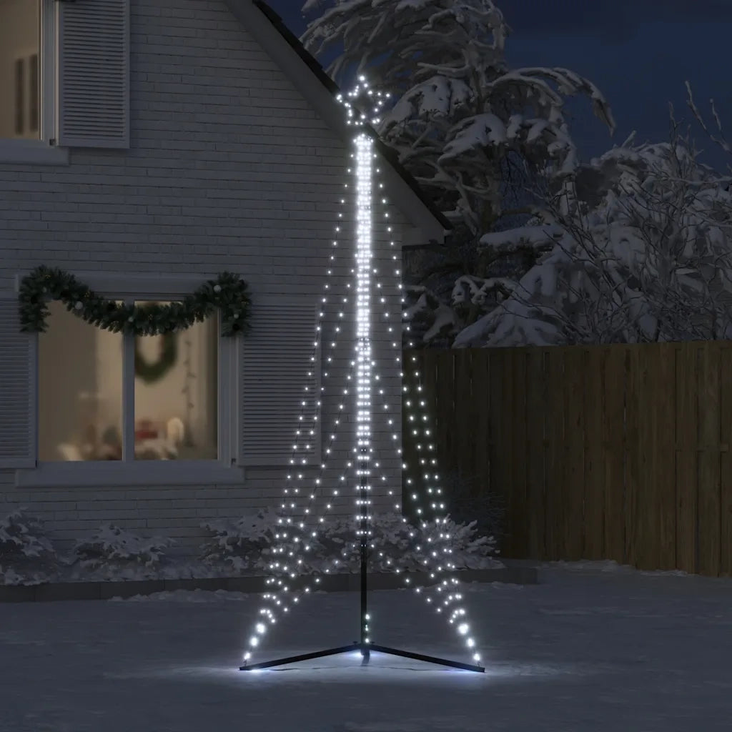 Albero di Natale | Decorazioni natalizie a LED 525 LED Bianco Freddo 302 cm