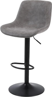 Sedia con schienale regolabile - moderna e regolabile - 1 pezzo - grigio - pelle in PU