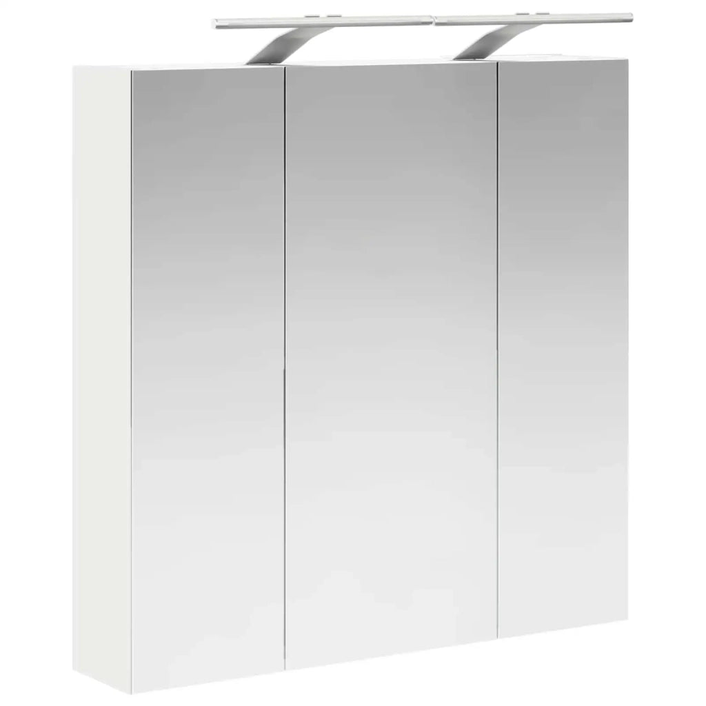 Mobiletto per specchio da bagno Bianco 70 x 14,5 x 70 cm