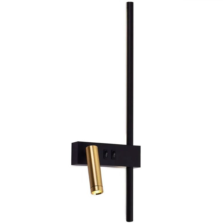Lampada Da Parete APP1439-2-W Black Gold Left