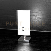 LINEAR LAMPADA DA TAVOLO 1 LUCE ATTACCO E27 IN VETRO E METALLO
