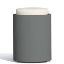 POUF COMFY ROUND IN RESINA MONACIS H 54 cm. VARI COLORI Combinazione: Verde con top grigio o bianco