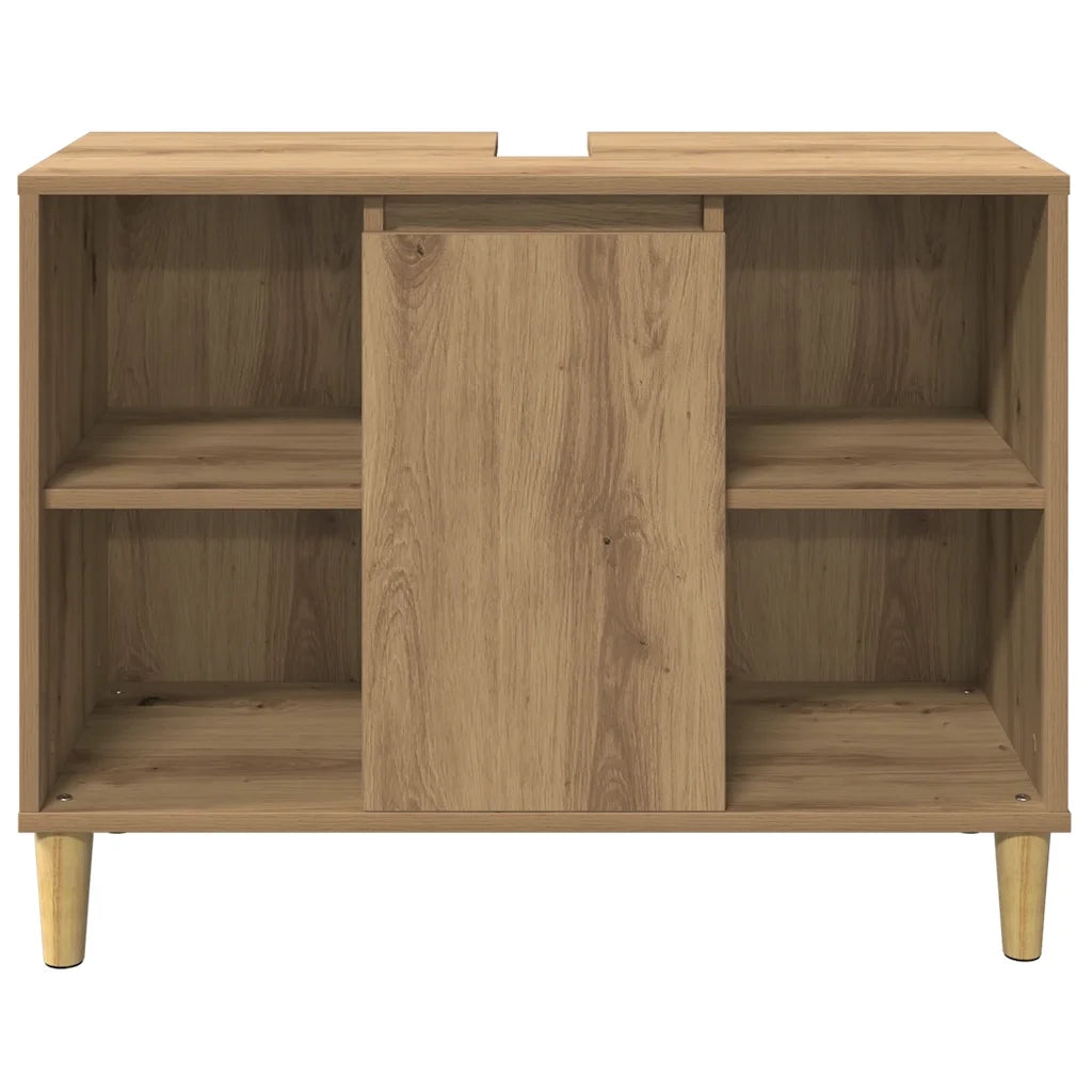 Mobile da Bagno Rovere Artigianale 80x33x60cm Legno Multistrato 857134