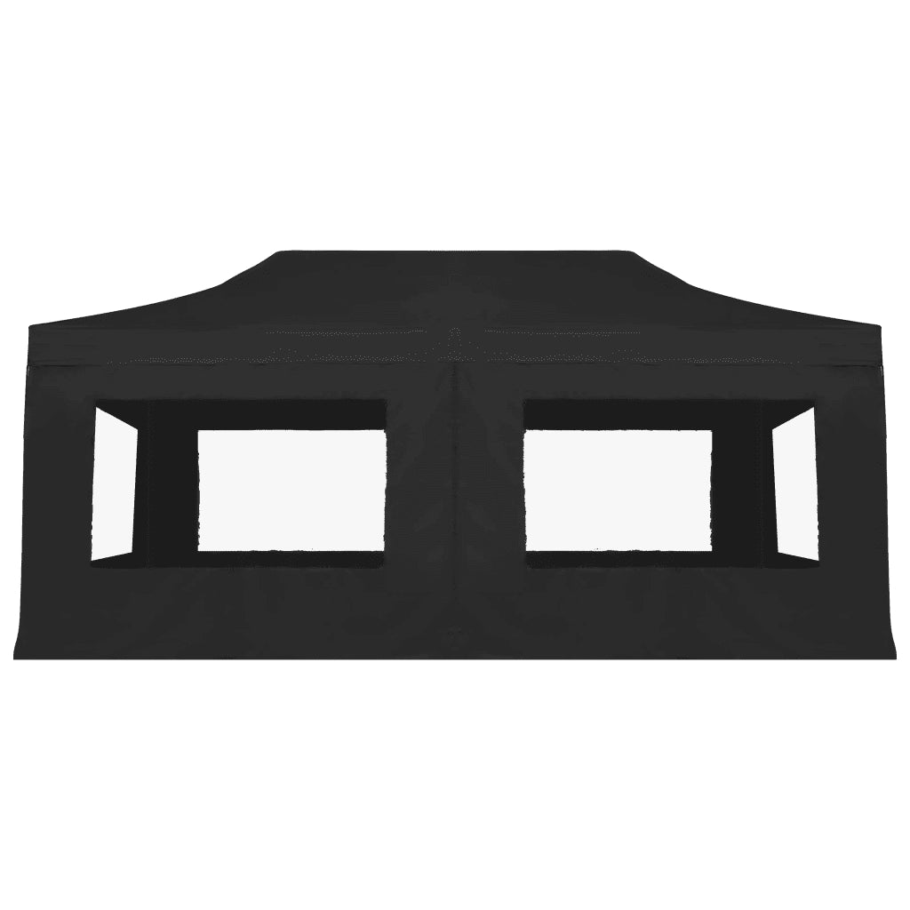 Gazebo Pieghevole con Pareti in Alluminio 6x3m Antracite 45508